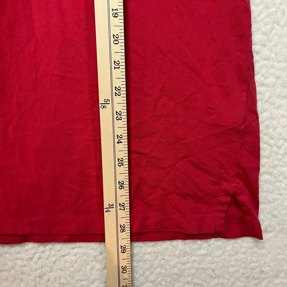 Polo Ralph Lauren Polo Shirt Mens Large Red Classic Fit Pocket Short Sleeve 6581